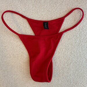 Indah Red Thong Bikini Bottoms